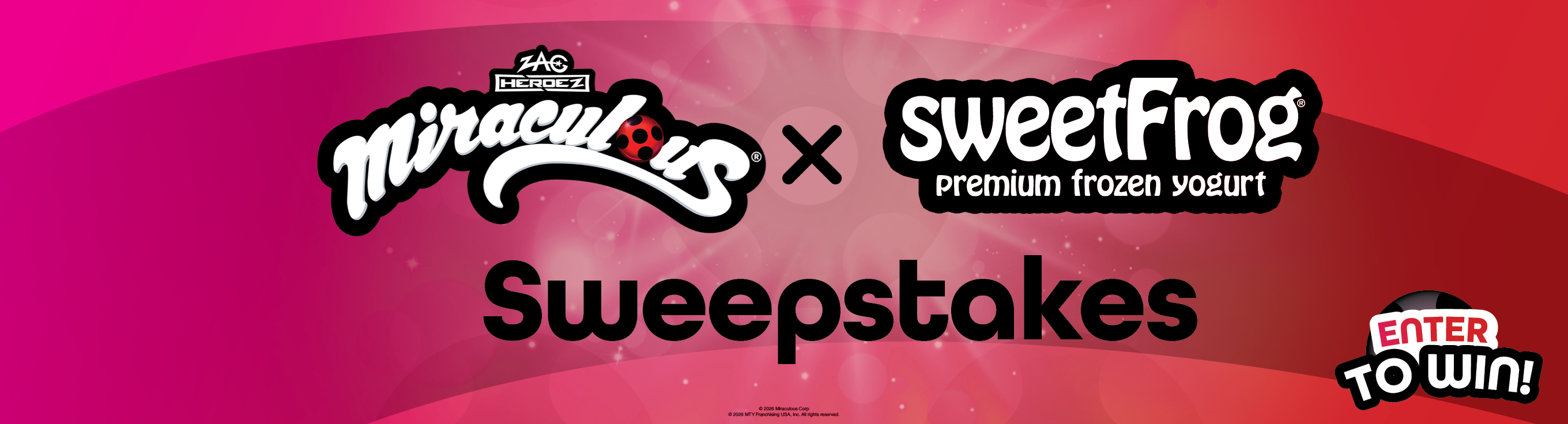 Win Prizes in the sweetFrog® Miraculous Sweepstakes